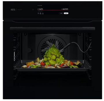 AEG BP9200B 9000 ProAssist / Einbaubackofen / WLAN-fähig / Pyrolytische Selbstreinigung / Schwarz