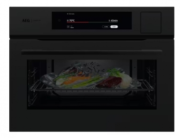 AEG CS9900T 9000 ProAssist mit SteamPro und Sous Vide / Einbau-Kompaktbackofen / WLAN-fähig / Dampfreinigung / Matt Black