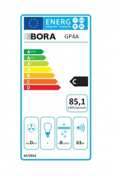 BORA GP4A Abluft  Induktions-Kochfeld mit integriertem Kochfeldabzug - Abluft  - GP4A