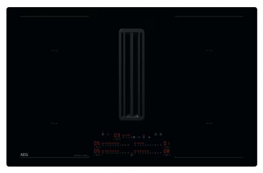 AEG XCD6847IB Autarkes Kochfeld mit integriertem Dunstabzug / Muldenlüfter / Umluft / 80cm